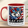 Cats For Kamala Mug | Kamala Harris 2024 President Mug | Democrat White Mug T1478 - KH2