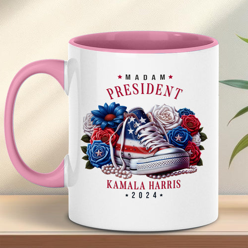 President Kamala Harris Mug | Kamala Harris 2024 Mug | Democrat White Mug K1486 - KH2