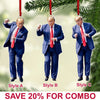 Trump Dancing Ornament, Christmas Trump Acrylic Ornament | Perfect for Car & Christmas Tree Decor C1618 - GOP