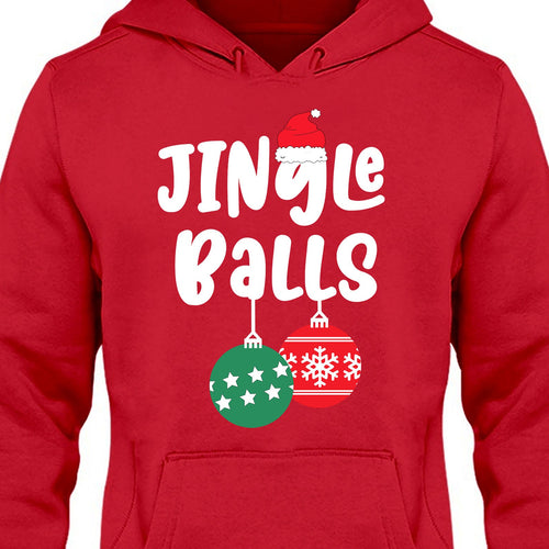 Jingle Balls Tinsel Tits Shirt, Couple Matching Christmas Shirt, Personalized Custom Couple Sweatshirt T1645