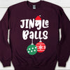 Jingle Balls Tinsel Tits Shirt, Couple Matching Christmas Shirt, Personalized Custom Couple Sweatshirt T1645