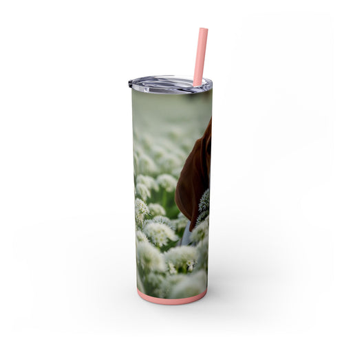 Skinny Tumbler with Straw – 20 oz Stainless Steel Cup