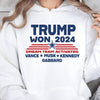Trump Won 2024, Trump 47th President, Trump Dream Team Activated Shirt Bright T1710 - GOP