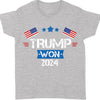 Trump Won 2024, Trump Winning Election Shirt, Trump 47th President Shirt Dark T1716 - GOP