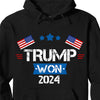 Trump Won 2024, Trump Winning Election Shirt, Trump 47th President Shirt Dark T1716 - GOP