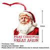 Make Christmas Great Again Ornament, Funny Christmas Trump Acrylic Ornament | Perfect for Car & Christmas Tree Decor T1766 - GOP