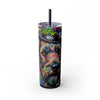 Skinny Tumbler with Straw – 20 oz Stainless Steel Cup