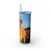 Skinny Tumbler with Straw – 20 oz Stainless Steel Cup