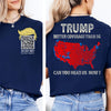 Trump Better Coverage Than Verizon Shirts | Trump QR Code Tshirts | Unique Political Shirts | Republican Political T-shirts | Trump Front & Back Shirt Dark 681885 - GOP