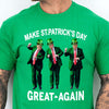 Trump Dancing Make St Patricks Day Great Again Dark Shirt, Funny Trump St Patrick's Day Shirt, Irish Shirt 681896- GOP