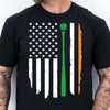 Baseball Irish Flag Shirt, Celebrate St Patrick's Day Shirt, Sports St. Patrick's Day Shirt 681911