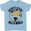 Goodbye School Hello World, Graduation Bright Shirt Design, Class Of 2025, Graduation 2025 682028
