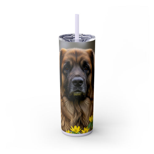 Skinny Tumbler with Straw – 20 oz Stainless Steel Cup