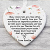 Custom Name Mum Gift Ornament, Personalized Custom Mothers Day Ceramic Ornament, Family Present, Gift for Mom, Gift for Wife 682118