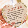 Custom Present For Mother Heart Shape Ornament, Personalized Custom Name Mothers Day Ceramic Ornament, Family Gift, Gift for Mom, Gift for Wife 682127