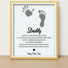 Personalized DIY Poem Frame for Dad, Father's Day Handprint Footprint Frame, Special Gift for Dad, Gift for Husband 682269