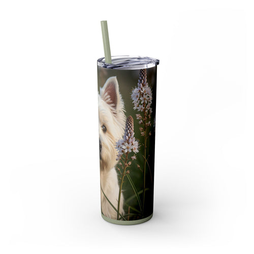 Skinny Tumbler with Straw – 20 oz Stainless Steel Cup