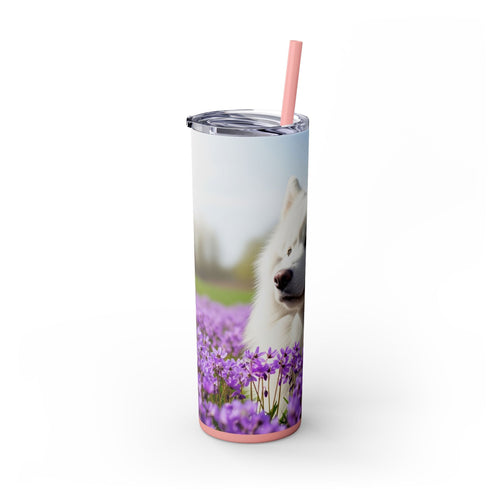 Skinny Tumbler with Straw – 20 oz Stainless Steel Cup