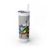 Skinny Tumbler with Straw – 20 oz Stainless Steel Cup