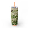 Skinny Tumbler with Straw – 20 oz Stainless Steel Cup