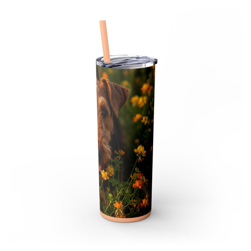 Skinny Tumbler with Straw – 20 oz Stainless Steel Cup