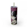 Skinny Tumbler with Straw – 20 oz Stainless Steel Cup