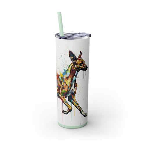 Skinny Tumbler with Straw – 20 oz Stainless Steel Cup