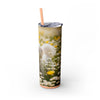 Skinny Tumbler with Straw – 20 oz Stainless Steel Cup