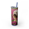 Skinny Tumbler with Straw – 20 oz Stainless Steel Cup