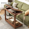 Solid Wood Color Bedside Table Simple Household Bedroom Mobile
