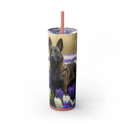 Skinny Tumbler with Straw – 20 oz Stainless Steel Cup