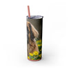 Skinny Tumbler with Straw – 20 oz Stainless Steel Cup