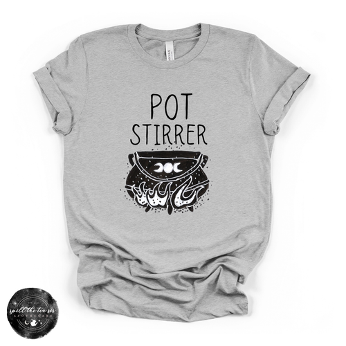 Pot Stirrer Tee | Funny Witchy Graphic T-Shirt