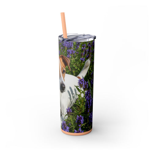 Skinny Tumbler with Straw – 20 oz Stainless Steel Cup