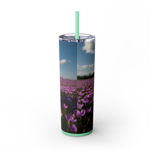 Skinny Tumbler with Straw – 20 oz Stainless Steel Cup