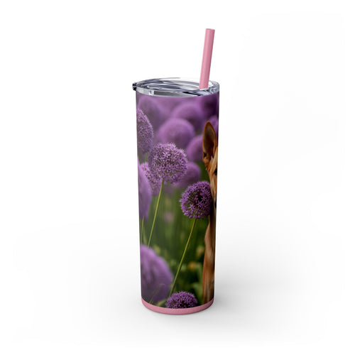 Skinny Tumbler with Straw – 20 oz Stainless Steel Cup