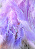 Luxury Lavender Feather Pet Wedding Gown Handmade Crystal Dog Bridal Dress Floor Length Couture Princess Wedding Outfit