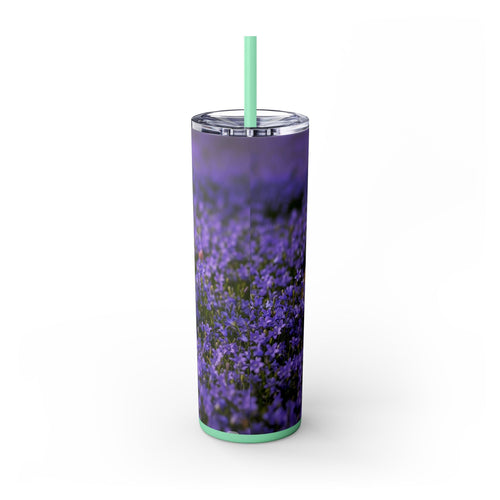 Skinny Tumbler with Straw – 20 oz Stainless Steel Cup