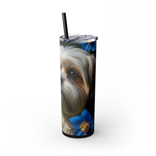 Skinny Tumbler with Straw – 20 oz Stainless Steel Cup