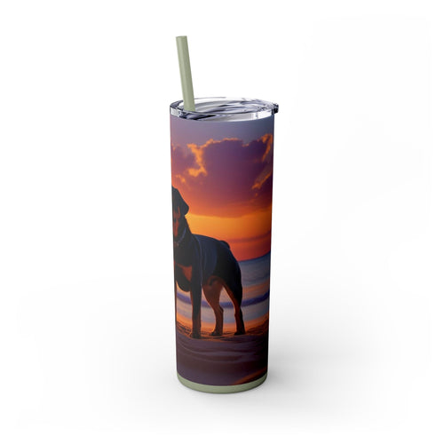 Skinny Tumbler with Straw – 20 oz Stainless Steel Cup
