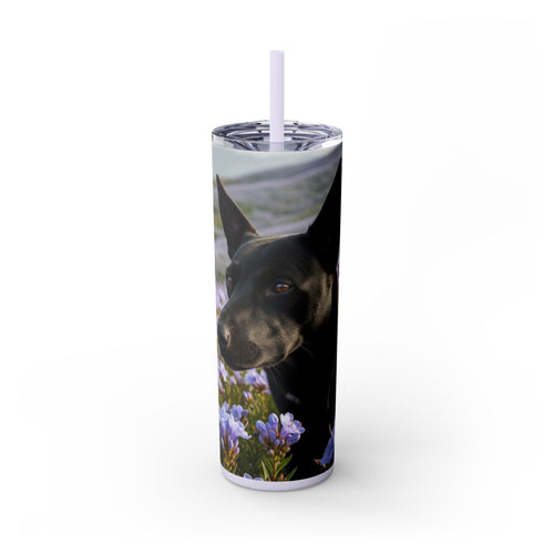 Skinny Tumbler with Straw – 20 oz Stainless Steel Cup