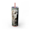 Skinny Tumbler with Straw – 20 oz Stainless Steel Cup