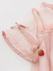 Orange Strawberry Embroidered Dream Gauze Skirt