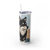Skinny Tumbler with Straw – 20 oz Stainless Steel Cup