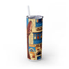 Skinny Tumbler with Straw – 20 oz Stainless Steel Cup