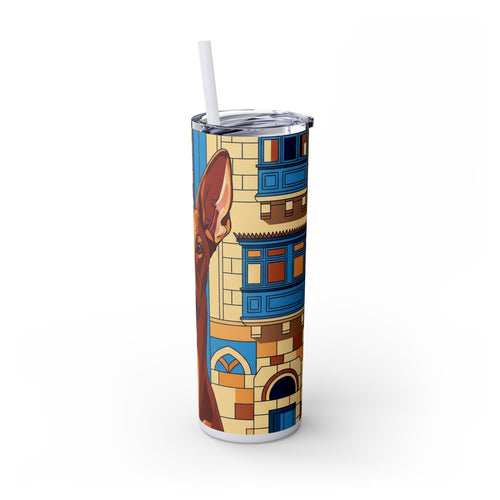 Skinny Tumbler with Straw – 20 oz Stainless Steel Cup