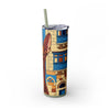 Skinny Tumbler with Straw – 20 oz Stainless Steel Cup