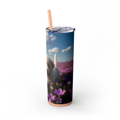Skinny Tumbler with Straw – 20 oz Stainless Steel Cup