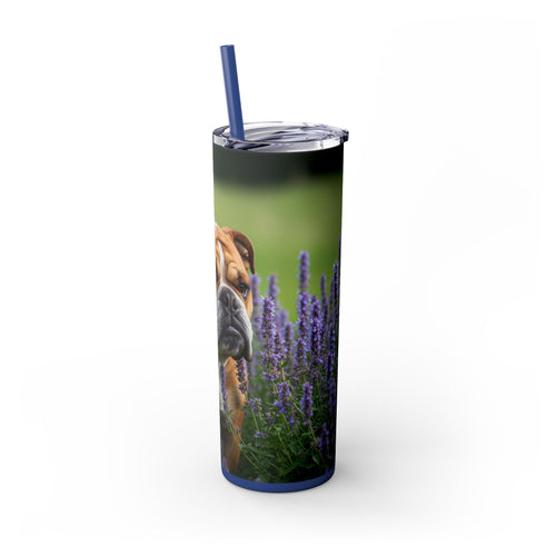 Skinny Tumbler with Straw – 20 oz Stainless Steel Cup