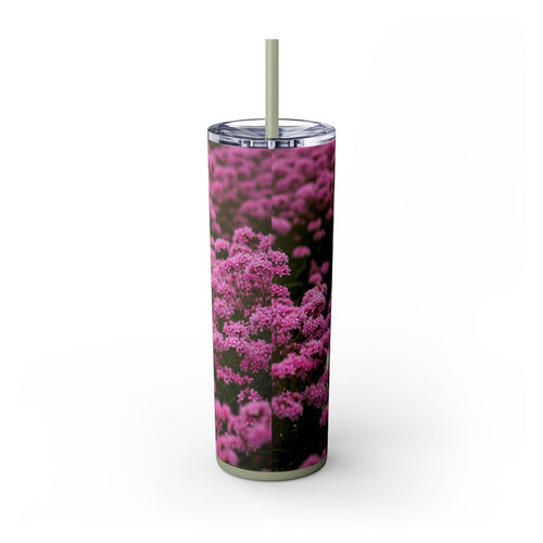 Skinny Tumbler with Straw – 20 oz Stainless Steel Cup